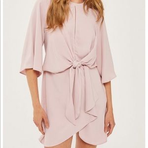 TOPSHOP Knot Front Mini Dress